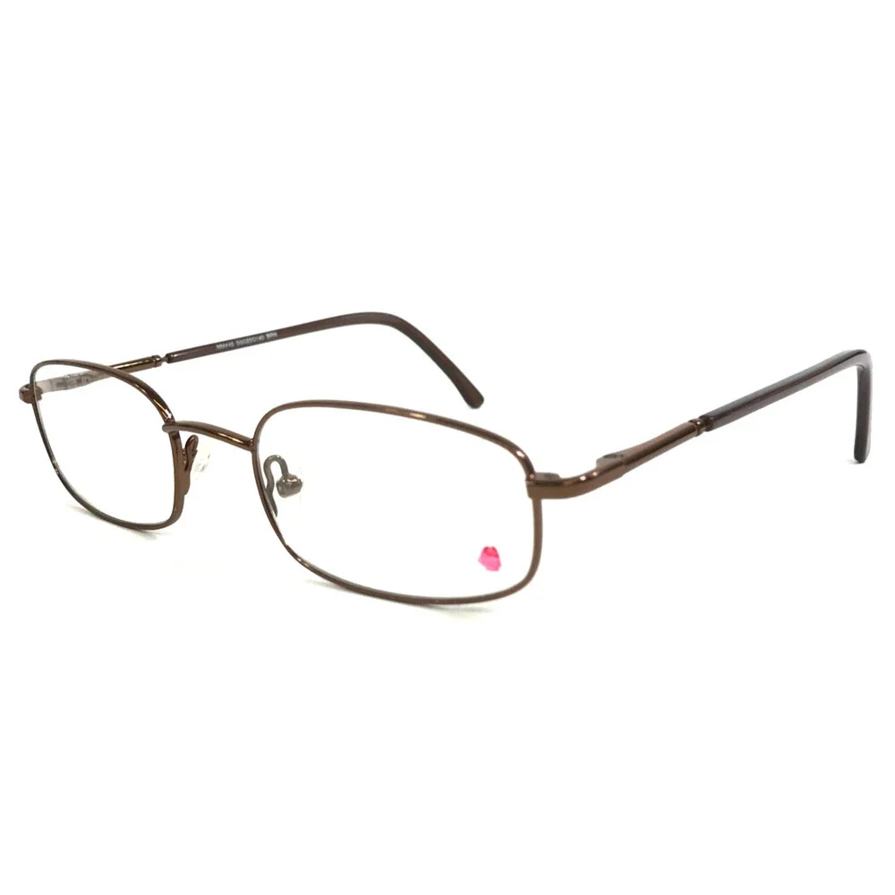 Nutmeg Collection Small Eyeglasses Frames NM#46 BRN Brown Wire Rim 50-20-140